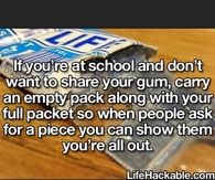 When you dont wanna share gum