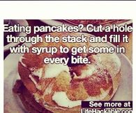 Pancake eating idea