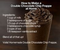 Double chocolate chip frappe