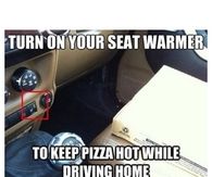 Keeping pizza warm