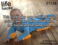 Cute baby mop