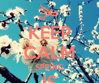 Keep calm and spring is coming