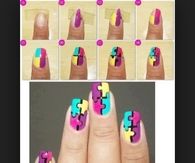 DIY Puzzle Nails