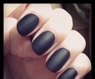 Black matte nails