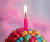Candy Covered Birthday Cupcake