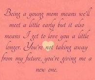 Being a young mom