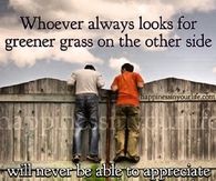 Appreciate the grass under your feet