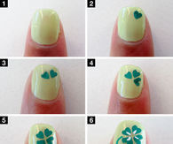 DIY Four Leaf Clover Nails