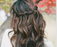 Brown braid crown