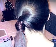 Dyed ombre ponytail