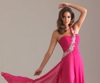 Hot Pink Evening Gown