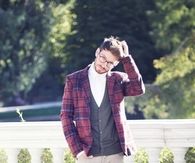 Plaid blazer