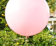 Balloon and floral garland spring