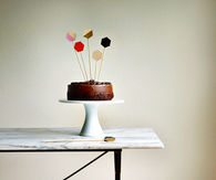 Easy geometric cake toppers