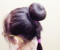 Cute hair bun
