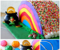 St Patricks Day Rainbow Cake