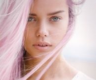 Messy pink hair
