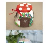 DIY Glass Candle House