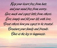 The key to happiness