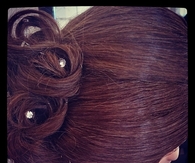 Wedding style pin up hair