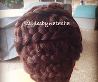 French lace braided upstyle