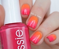 Essie neon gradient nails