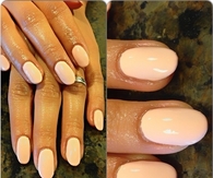 Nude pink nails