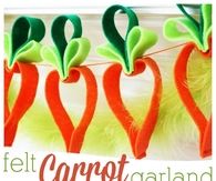 Felt Carrot Garland