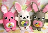 Felt bunnies