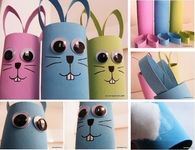 DIY Paper Roll Bunnies