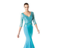 Gorgeous Aqua Evening Gown