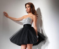 Cute Silver and Black Dress