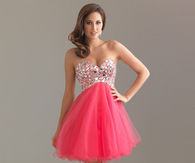 Hot Punk Strapless Dress