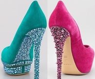 Colorful Seude with Bling Stilettos
