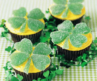 Gumdrop Clover Cupcakes