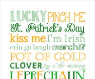 St. Patrick's Day Subway Art