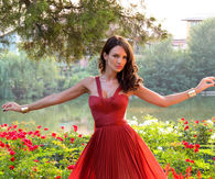 Venetian Red Dress