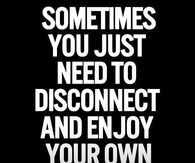 Enjoy your own company