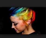 Rainbow hair