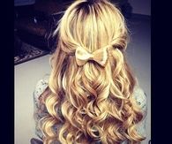 Bow curls hair