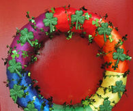 Festive st patricks wreath
