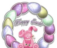 Happy Easter Egg Wreath