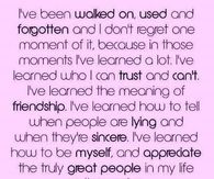 Ive learned a lot