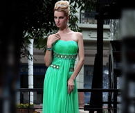 Stunning Sea Green Evening Dress