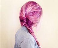 Pink fishtail braid