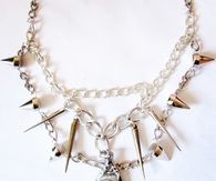 Triangle spike necklace