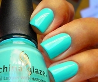 China glaze blue nails