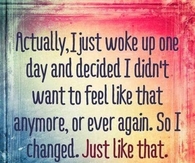 So I changed