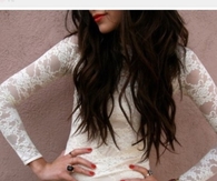 White lace dress