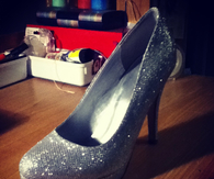 Glitter shoe